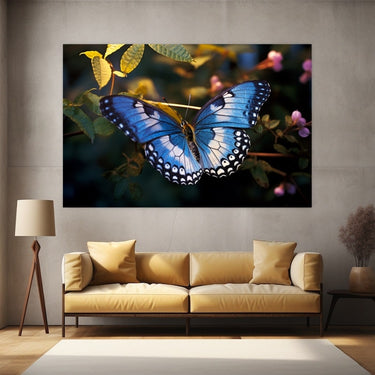 Blue Butterfly Painting